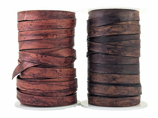 Cerrry Brown & Brown 10 mm full rolls of leather jtcraftingshop