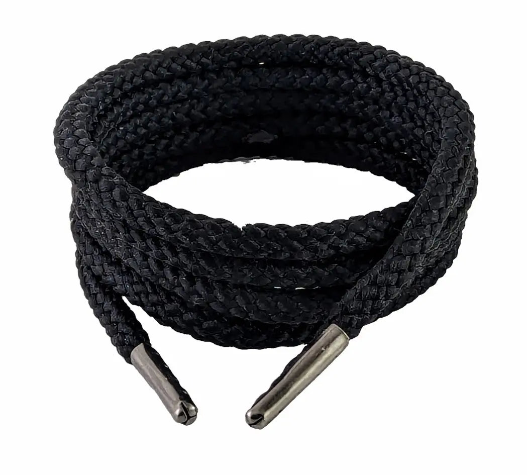 Black braided shoelaces & Boot laces justlacesshop