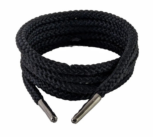 Black braided shoelaces & Boot laces justlacesshop