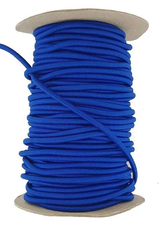 Royal blue elastic bungee cord 5 mm round.