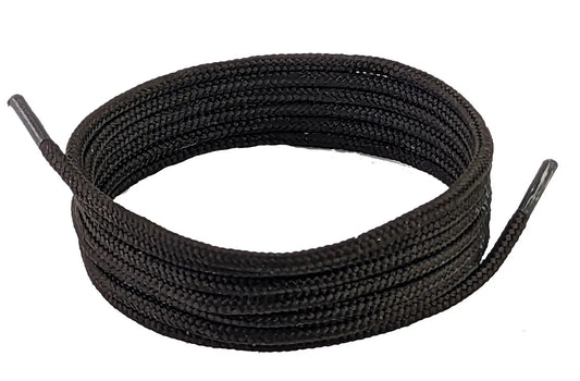 Dark brown work boot laces 3.5 mm round
