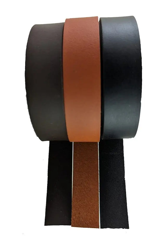 Leather stips 1 meter long Black Dark Brown,Brown
