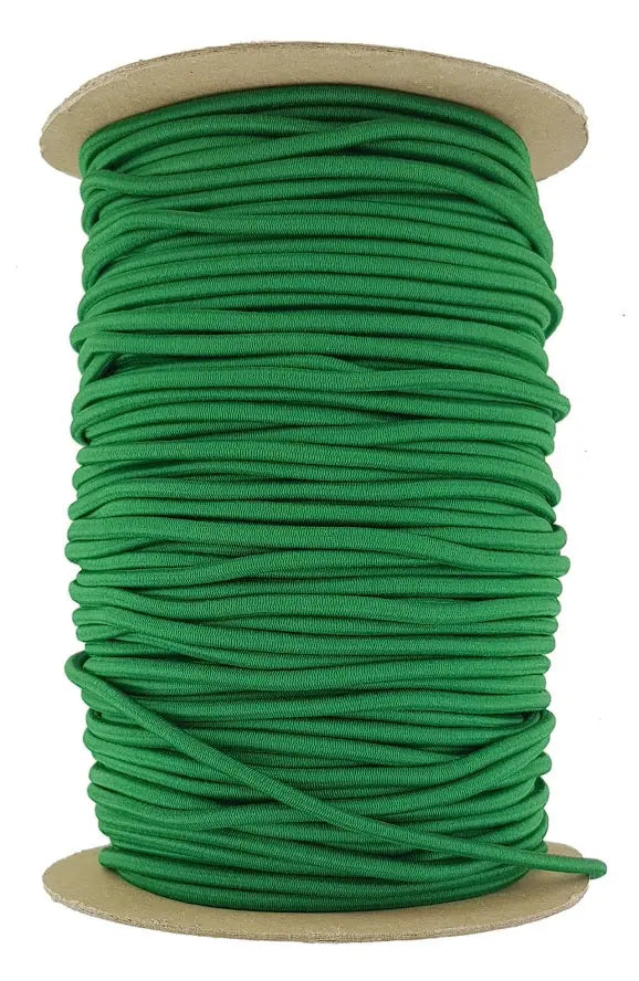 Green Elastic Cord 4 mm round sold in lengths of 2,3,4,5, Metre lengths jtcraftingshop