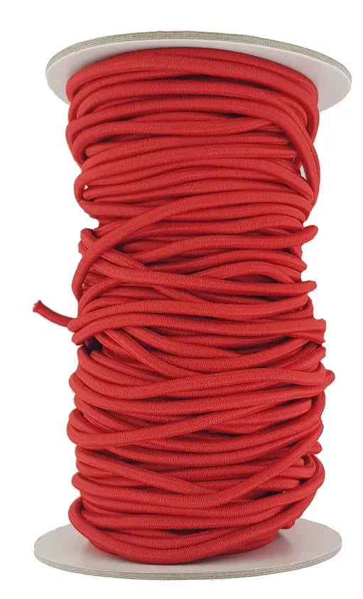 Elastic Cord 4 mm round sold in lengths of 2,3,4,5, Metres Red jtcraftingshop