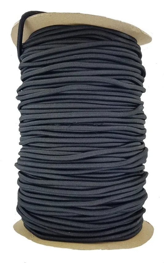 Elastic Cord 3 mm round Black jtcraftingshop