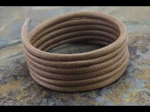Light Brown wax cotton sholeaces & Boot aces
