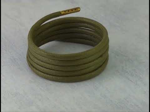 Green wax cotton laces  round shoelaces & Boot laces