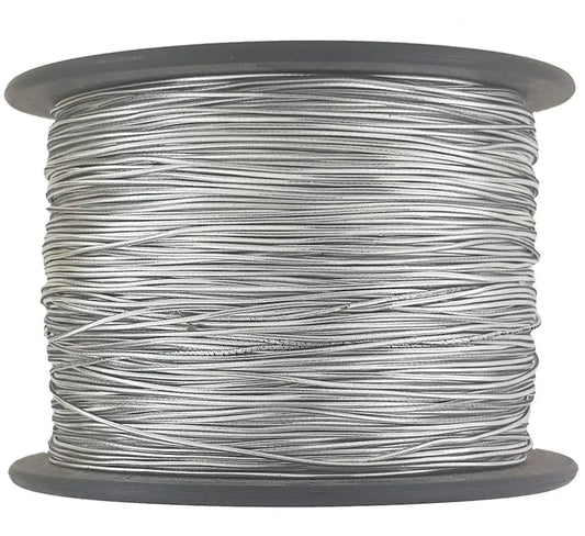 Silver round elastic 1.2 mm 5, 10, 25, meter lengths jtcraftingshop